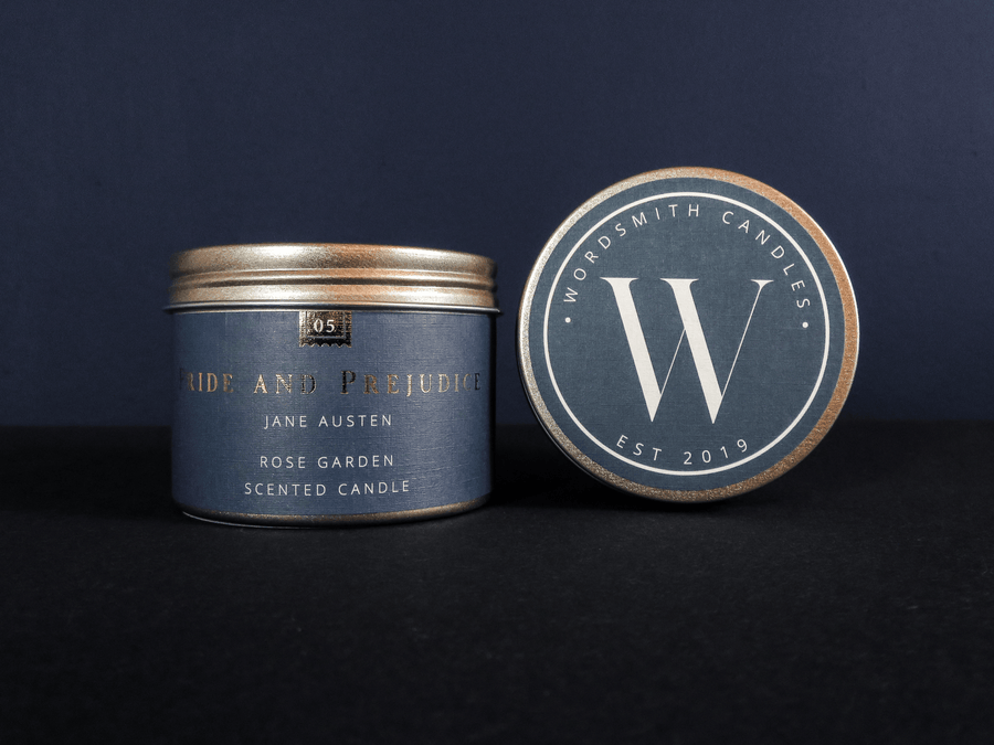 Rose Garden scented candle inspired by Pride and Prejudice by Jane Austen